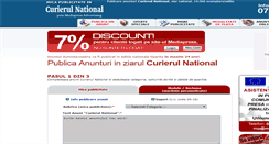 Desktop Screenshot of anunturi-curierul-national.ro