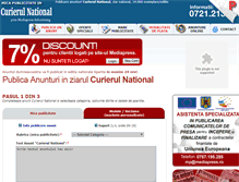 Tablet Screenshot of anunturi-curierul-national.ro
